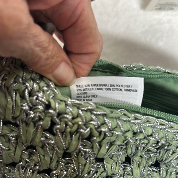 A New Day Green and Brown Mini Bag with Textured Design - Picture 9 of 10